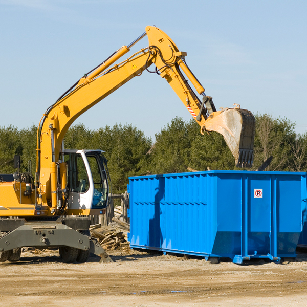 are there any restrictions on where a residential dumpster can be placed in Brentwood